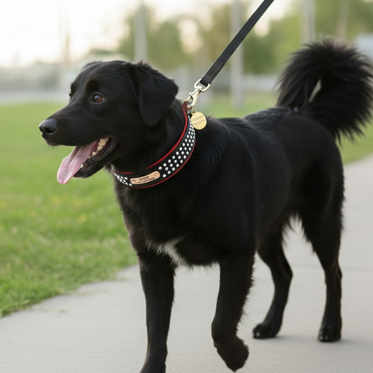 Dazzling Bling Bling Personalized Dog Collar