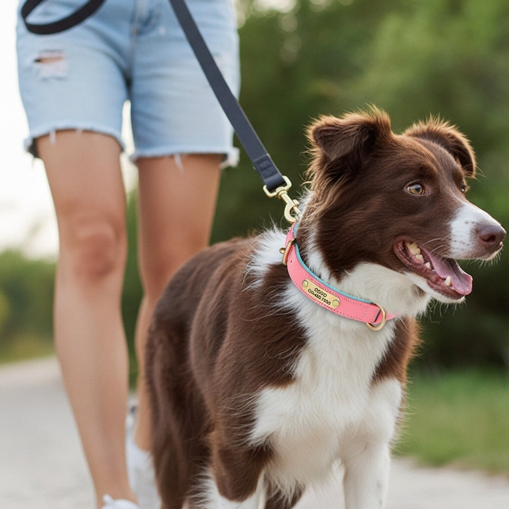Vibrant Pet Name Tag Collar