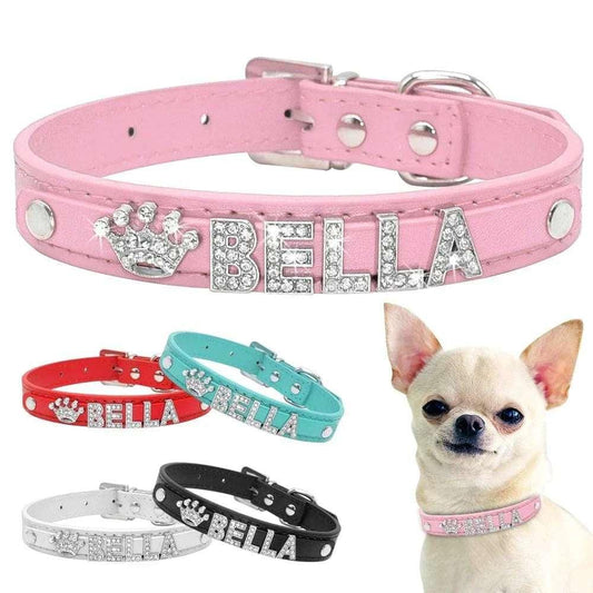 Sparkle & Shine Personalized Collar | Pink | PetTagCollars.com