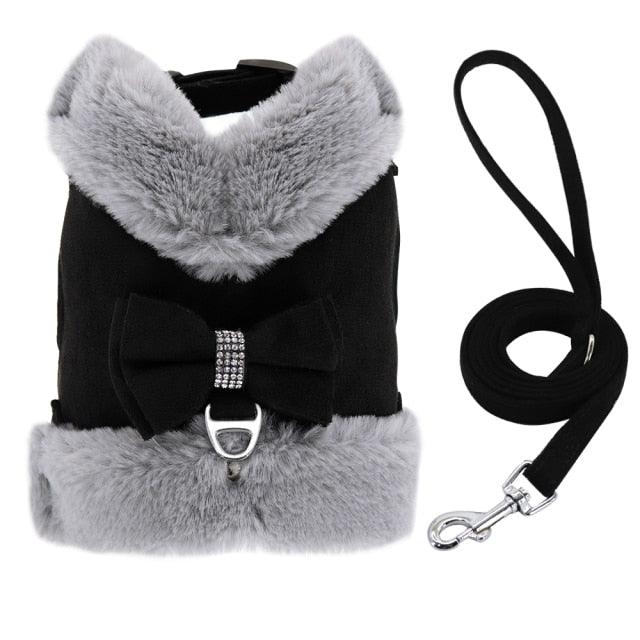 Chic Style Bling Bling Harness Leash Set - FancyPetTags.com