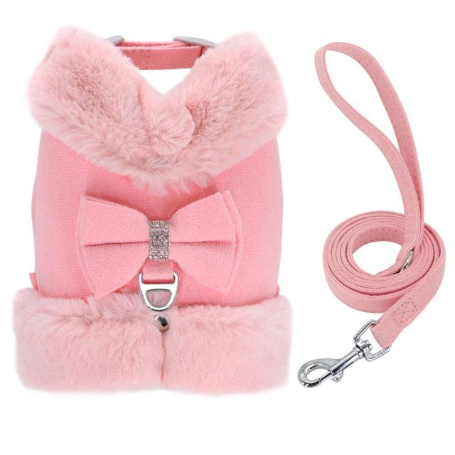 Chic Style Bling Bling Harness Leash Set - FancyPetTags.com