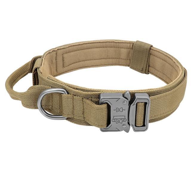 Tactical Dog Collar With Side Handle - www.FancyPetTags.com