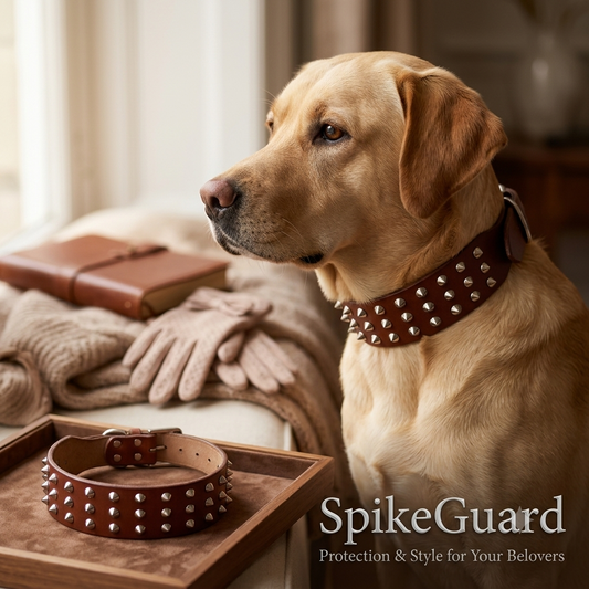 SpikeGuard Leather Collar