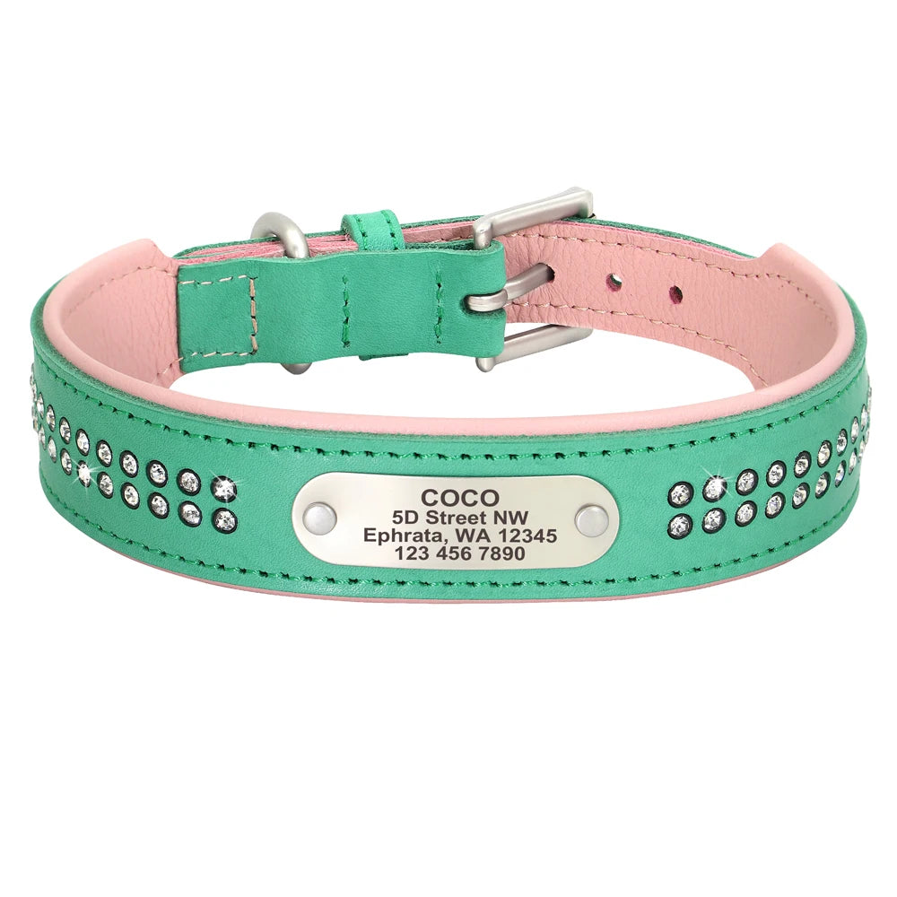 Dazzling Bling Bling Personalized Dog Collar