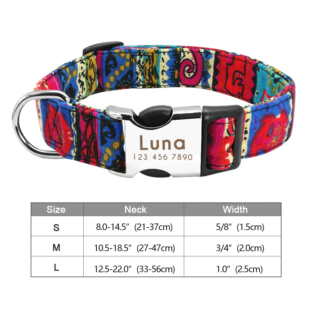 The Prism Collar: Graphic Patterned & Personalized