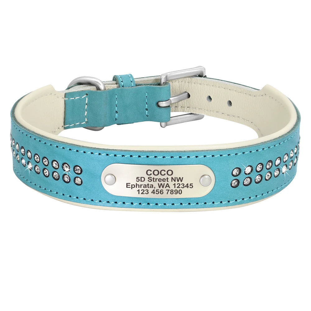 Dazzling Bling Bling Personalized Dog Collar