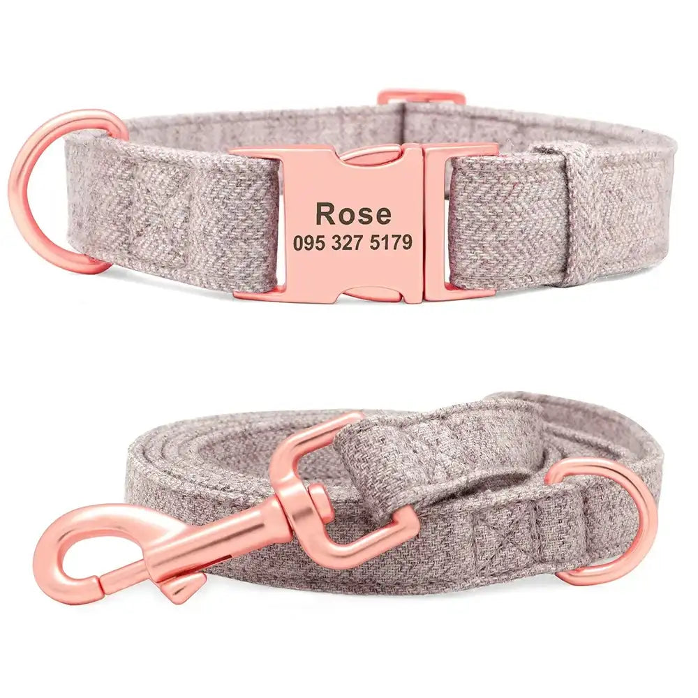Rosy Paws Luxe Set - PetTagCollars.com