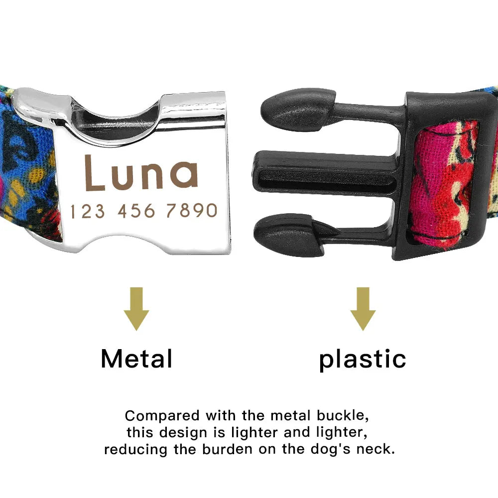 The Prism Collar: Graphic Patterned & Personalized