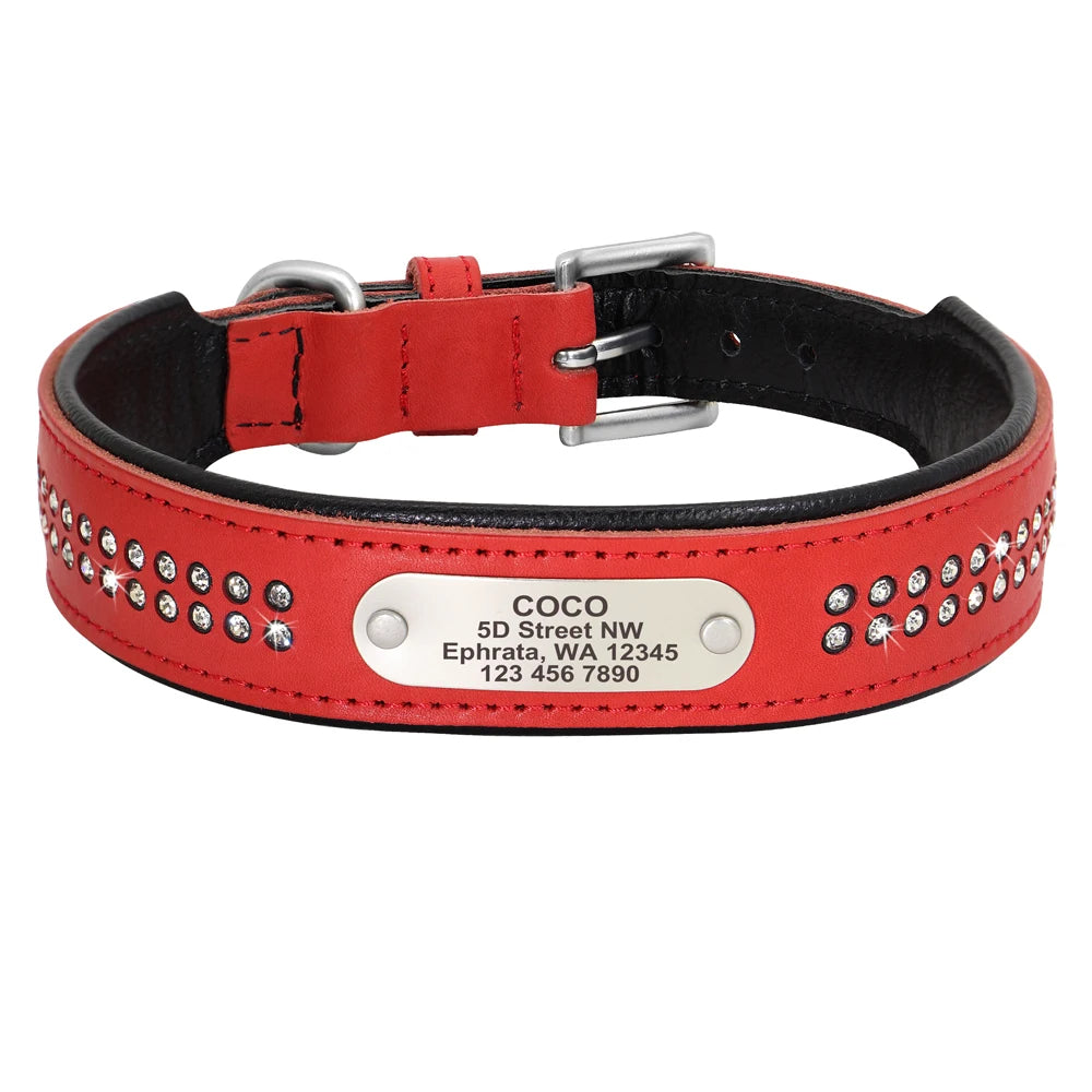 Dazzling Bling Bling Personalized Dog Collar