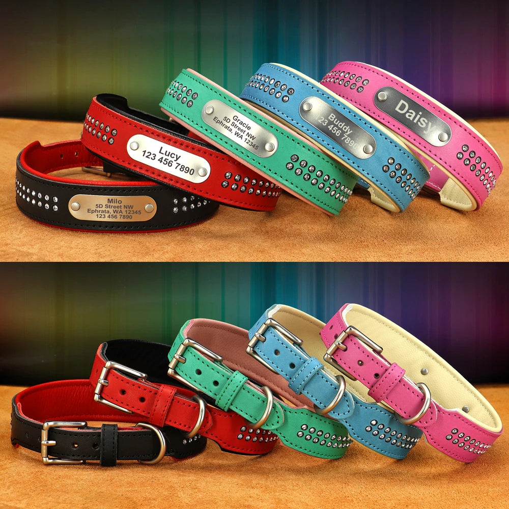 Dazzling Bling Bling Personalized Dog Collar