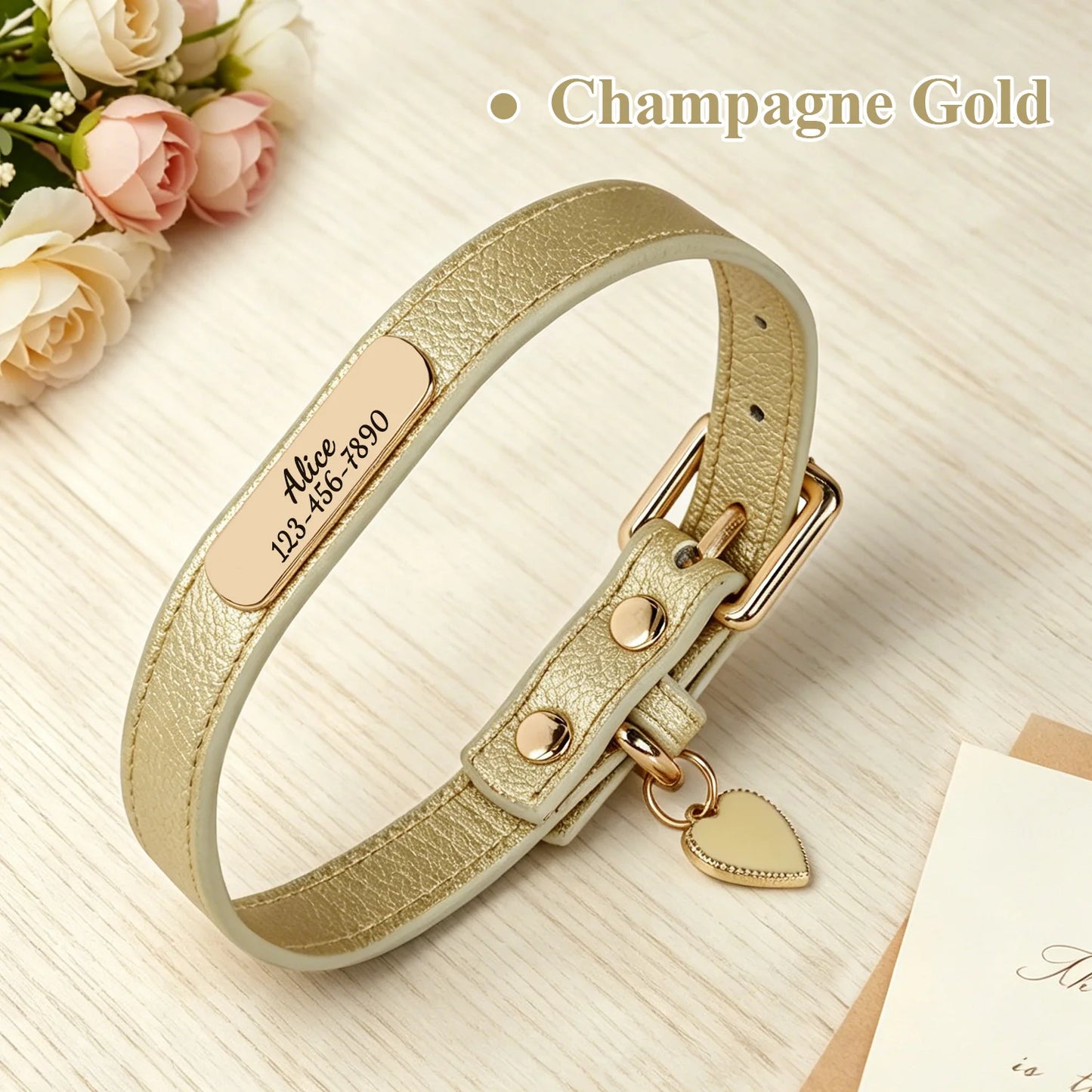 Luna Luxe Personalized Pet Collar