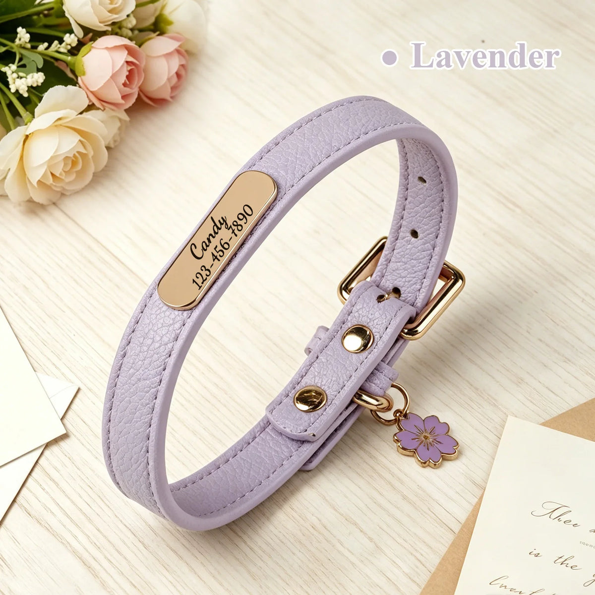 Luna Luxe Personalized Pet Collar
