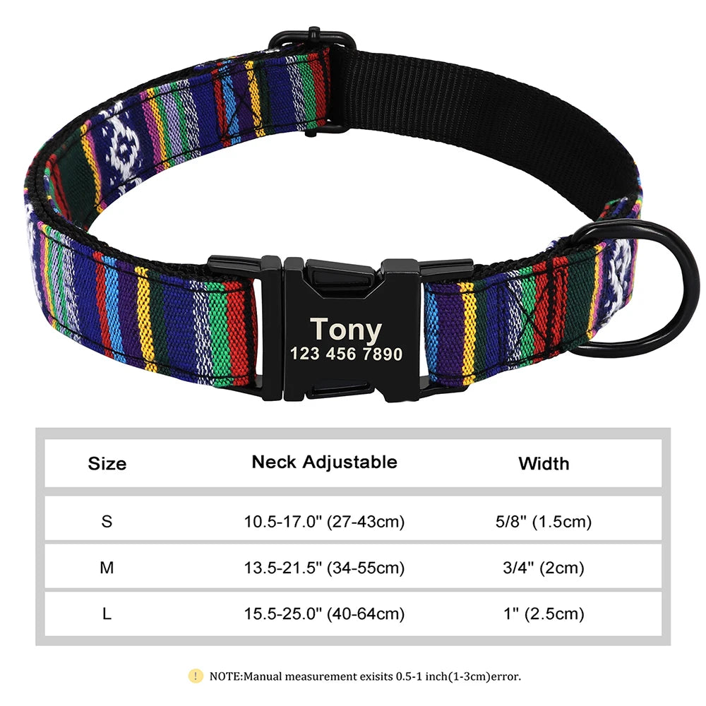 The Prism Collar: Graphic Patterned & Personalized