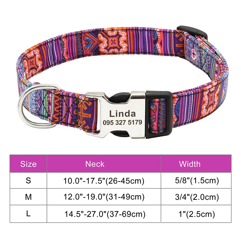 The Prism Collar: Graphic Patterned & Personalized