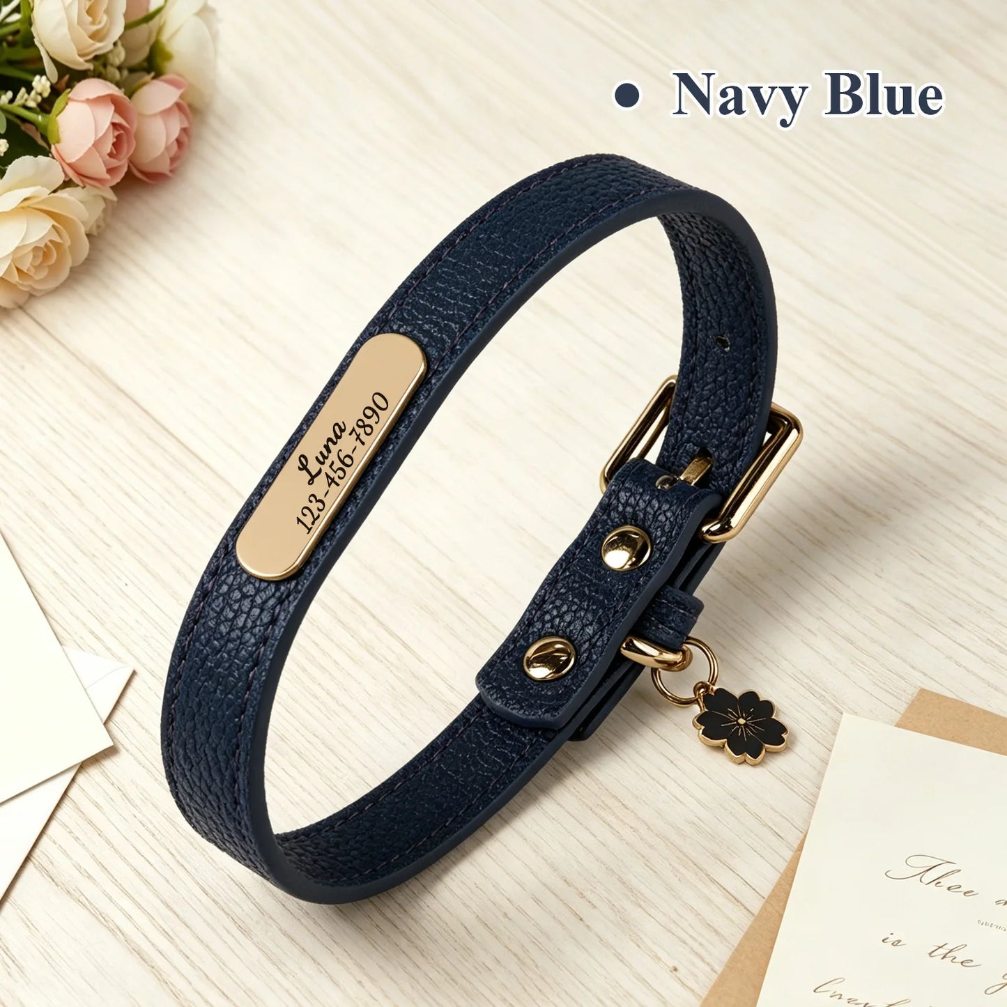 Luna Luxe Personalized Pet Collar