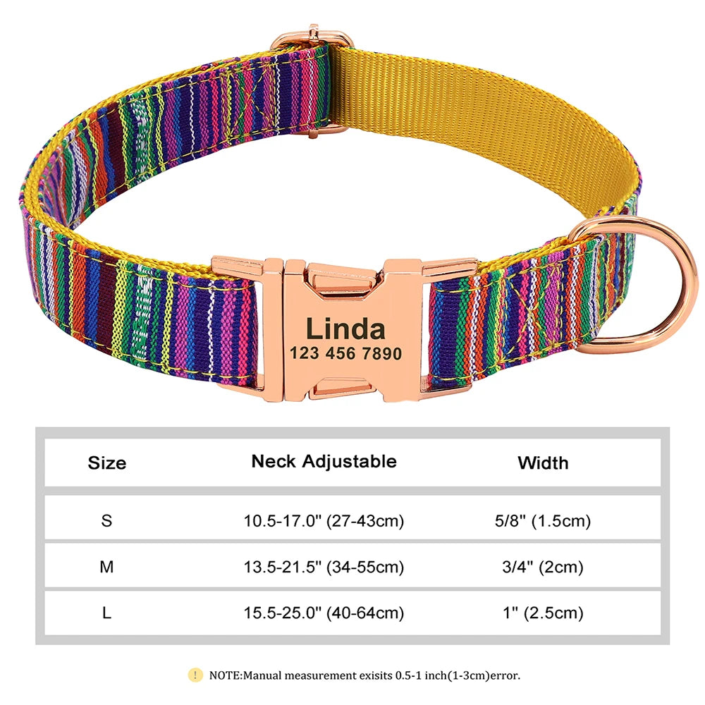 The Prism Collar: Graphic Patterned & Personalized