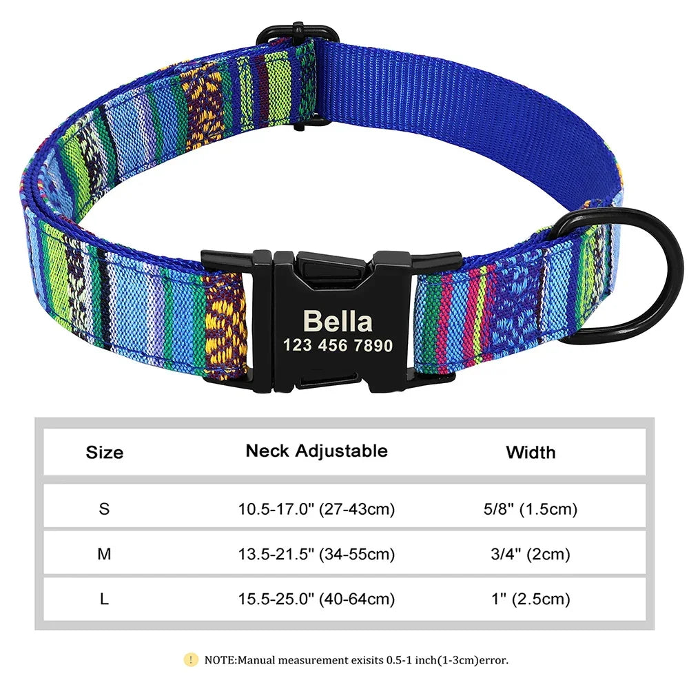The Prism Collar: Graphic Patterned & Personalized - PetTagCollars.com