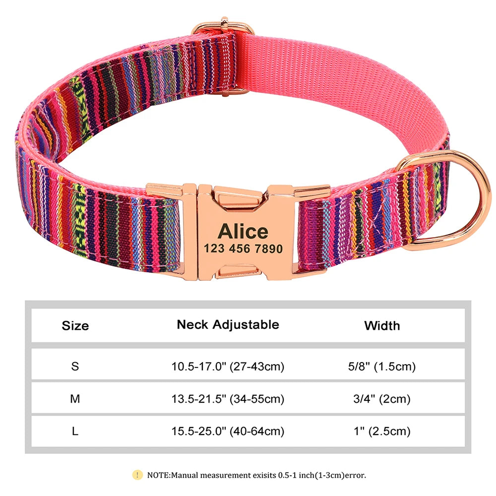 The Prism Collar: Graphic Patterned & Personalized