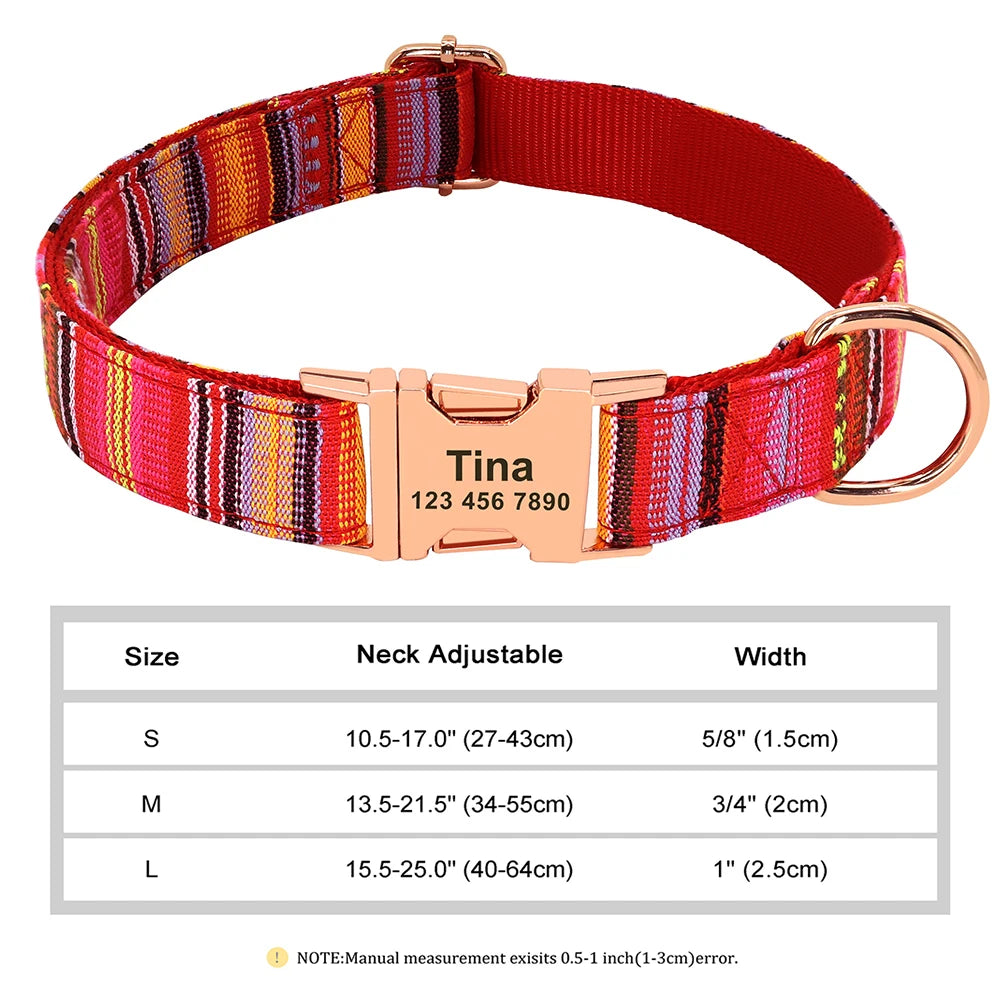 The Prism Collar: Graphic Patterned & Personalized