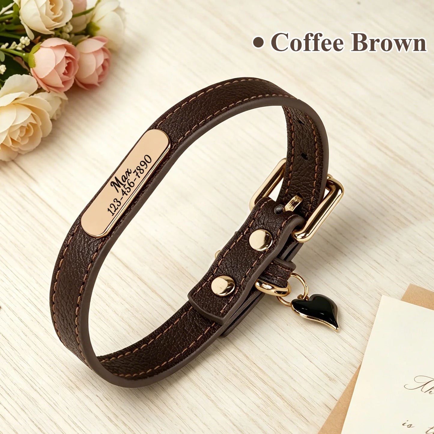 Luna Luxe Personalized Pet Collar