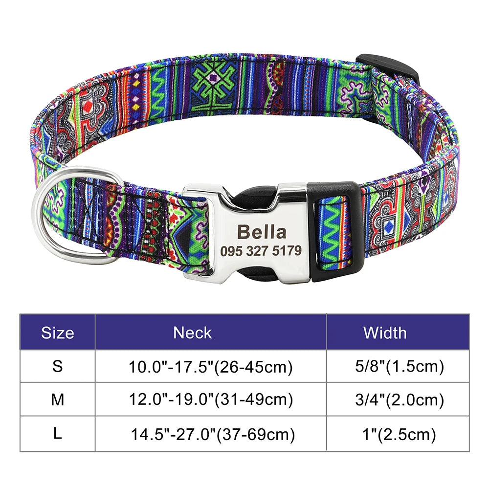 The Prism Collar: Graphic Patterned & Personalized