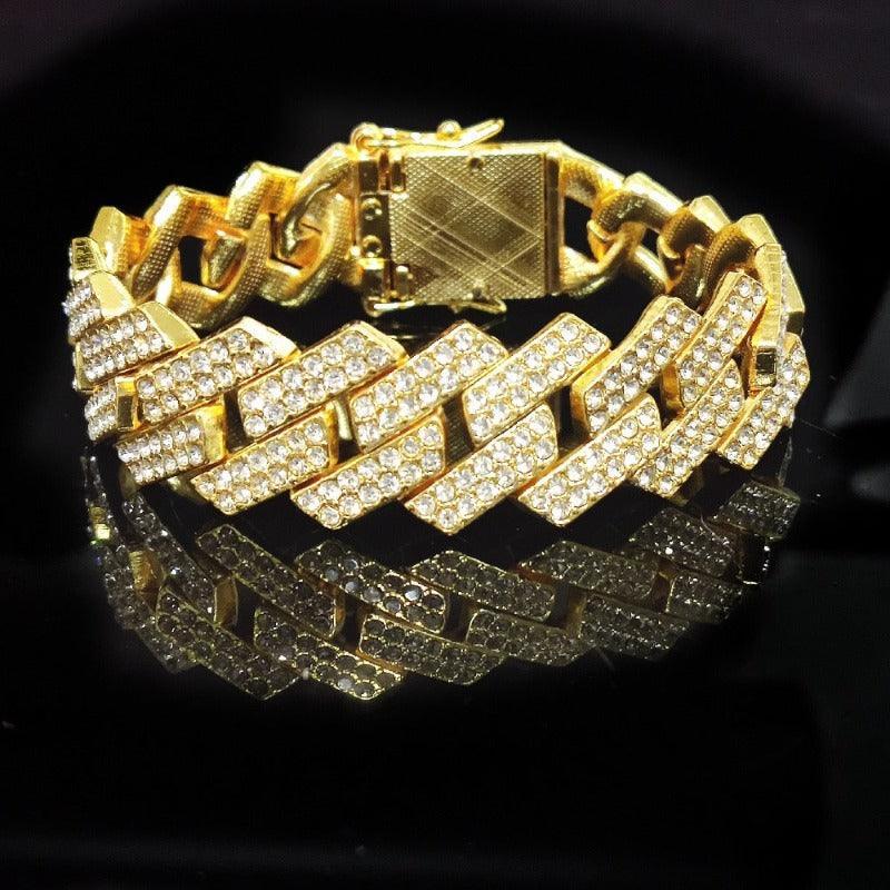 Bling Bling Hip-Hop Classic Cuban Link Decorative Collar - FancyPetTags.com