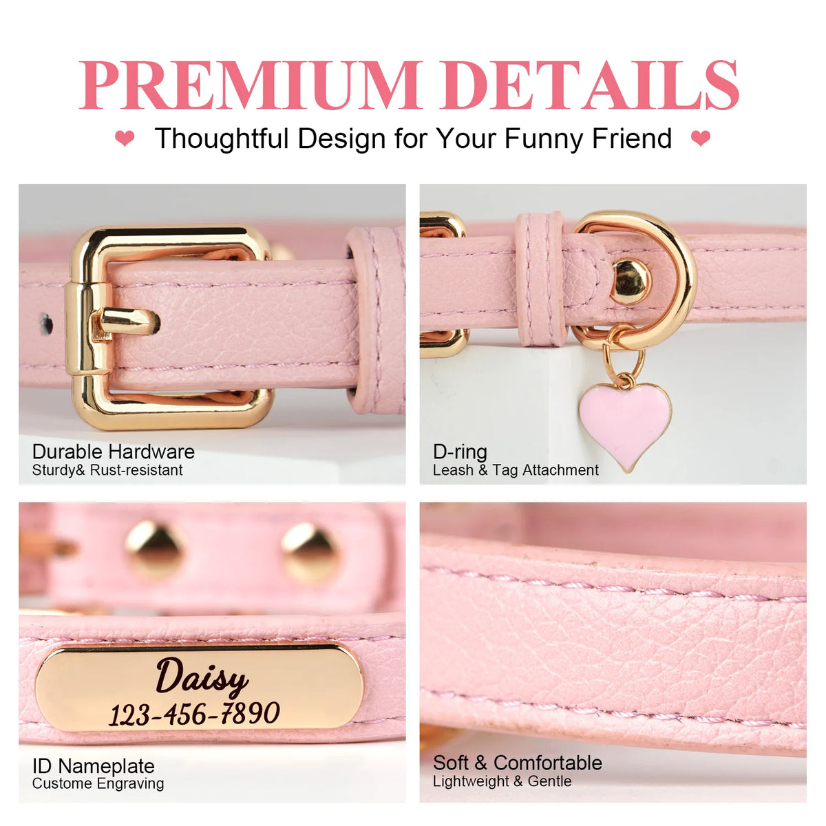 Luna Luxe Personalized Pet Collar