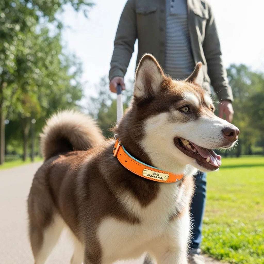 Vibrant Pet Name Tag Collar - PetTagCollars.com