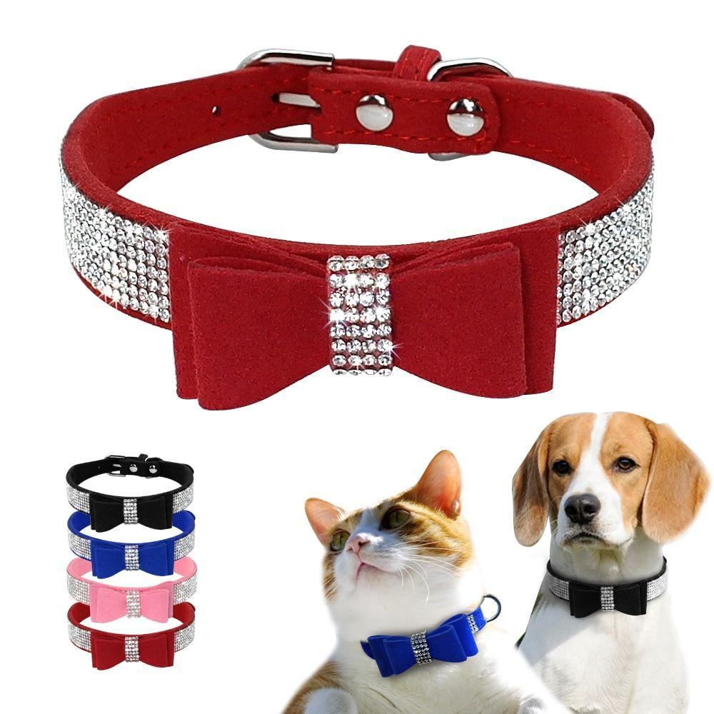 Bling Bling Bowtie Collar FancyPetTags blingbling
