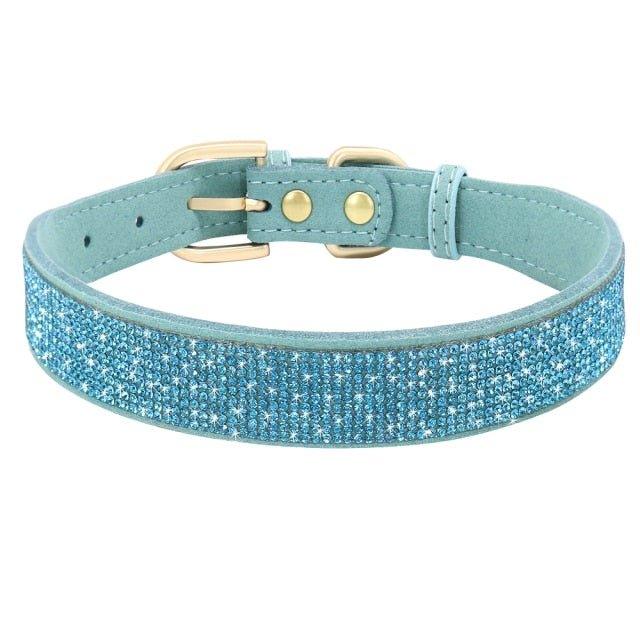 Bling Bling Leather Collar Haoyeer