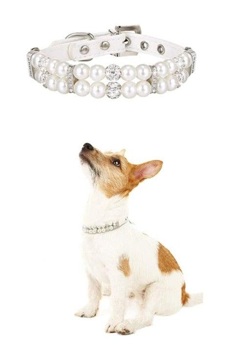 Decorative Pearl Collar - 4: FancyPetTags.com