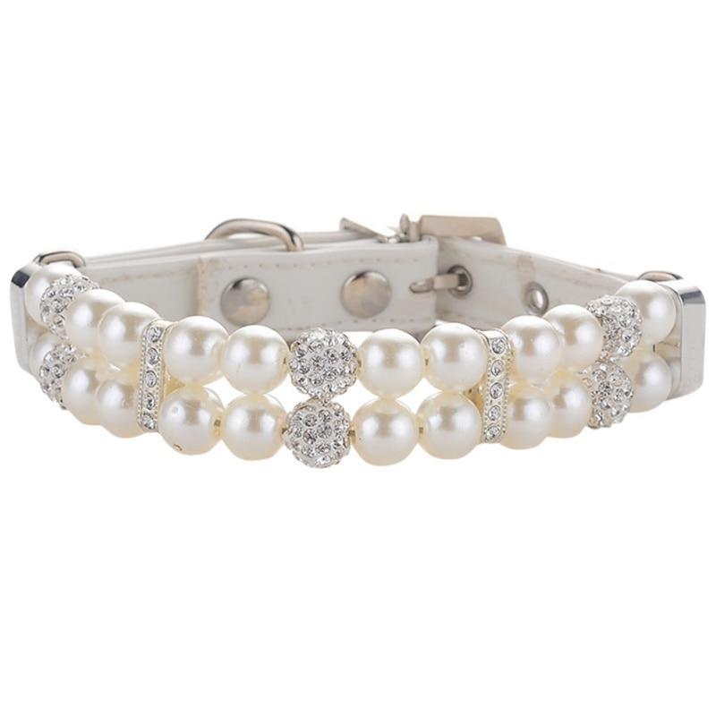 Decorative Pearl Collar - 6: FancyPetTags.com