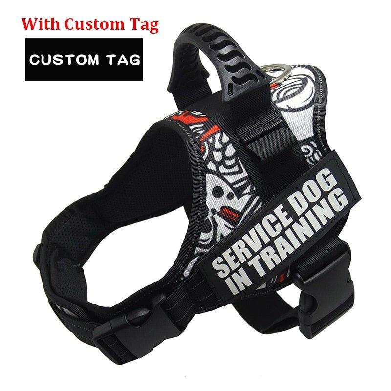 K9 Personalized Lift Handle Back Clip Harness Vest - 15: FancyPetTags.com