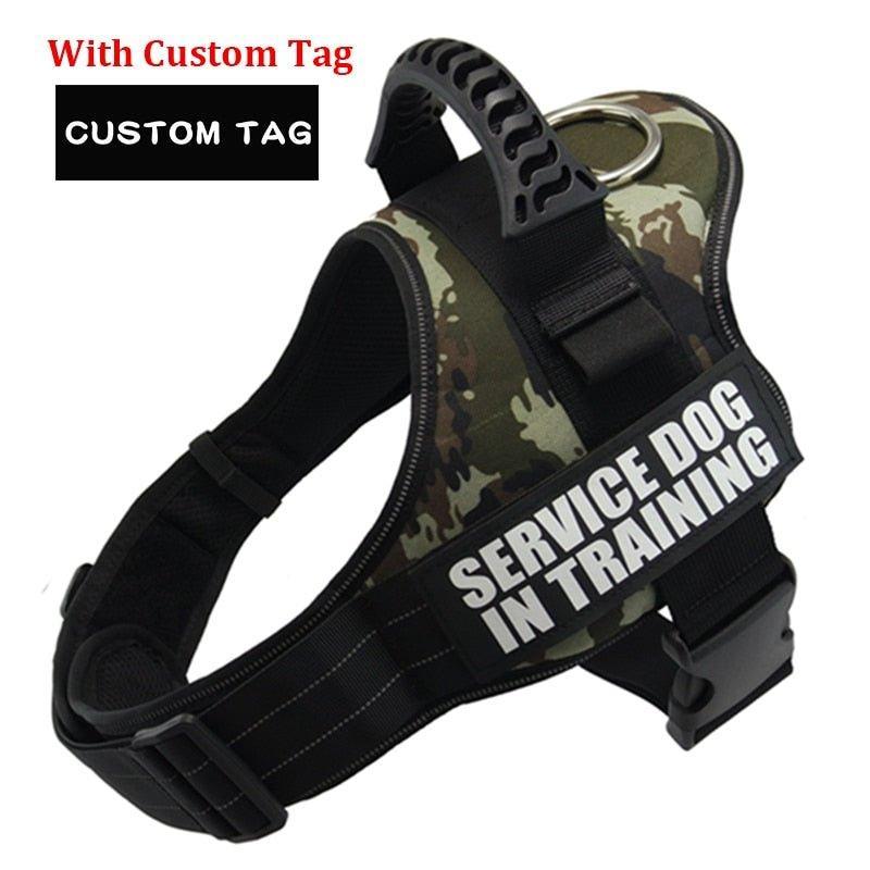 K9 Personalized Lift Handle Back Clip Harness Vest - 13: FancyPetTags.com