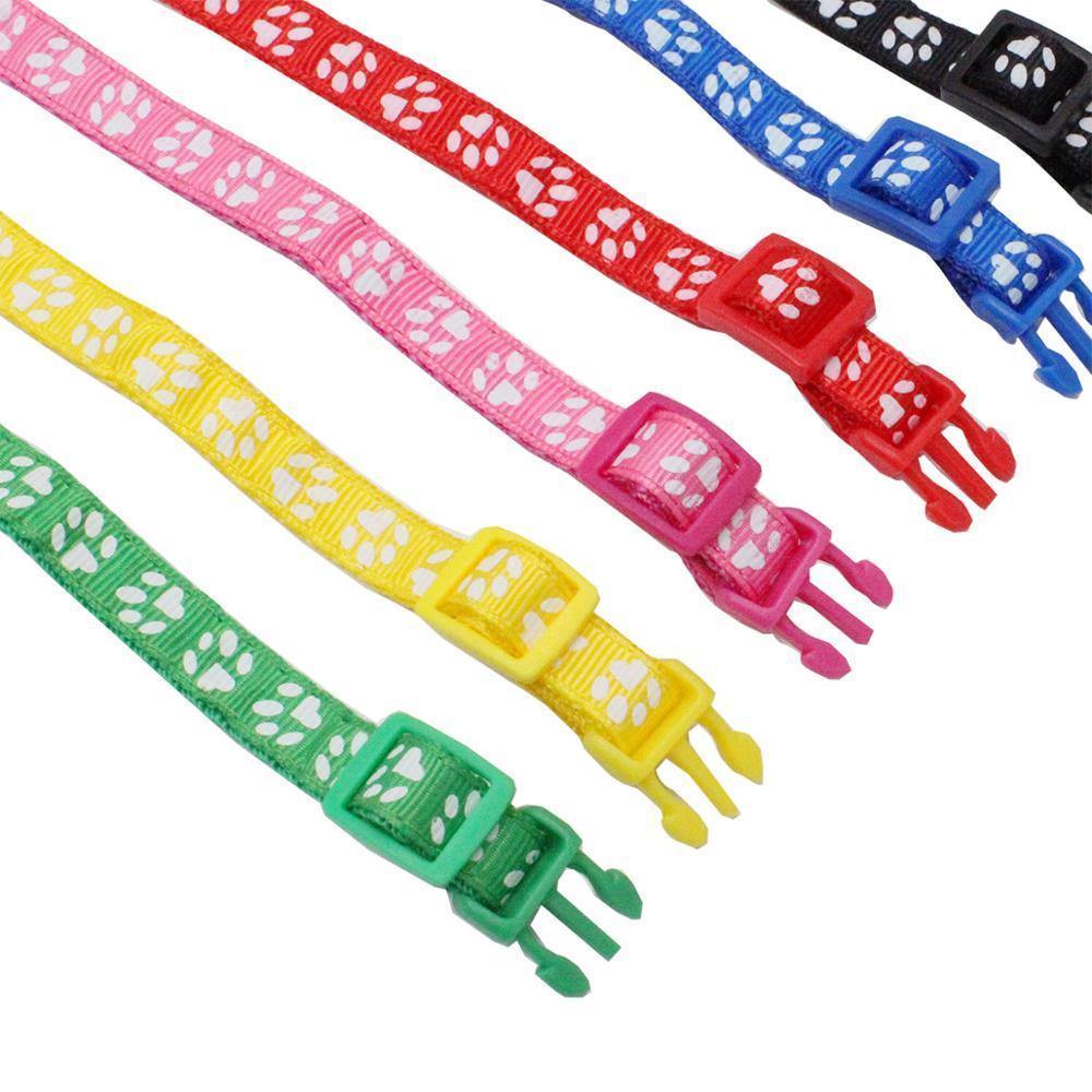 Nametag Rainbow Paw Collar with Bell - PetTagCollars.com