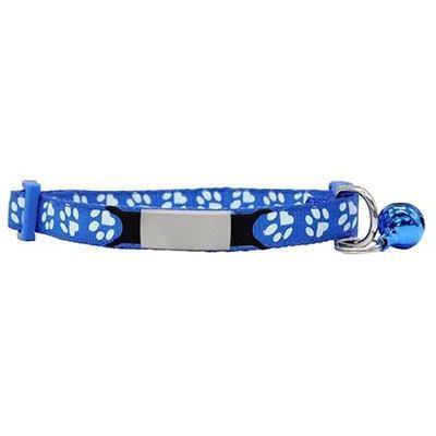 Nametag Rainbow Paw Collar with Bell - PetTagCollars.com