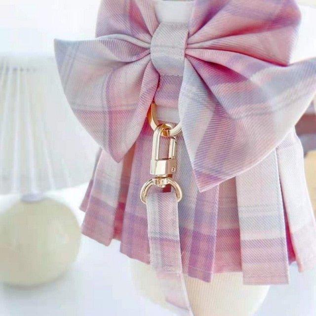 No Pull Darling Dress Harness Leash Combo - 9: FancyPetTags.com