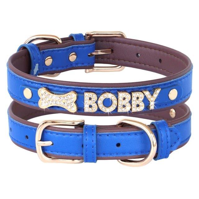 Personalized Bling Bling Rhinestone Charm Collar - 19: FancyPetTags.com