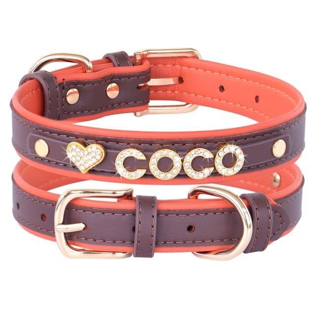 Personalized Bling Bling Rhinestone Charm Collar - 20: FancyPetTags.com