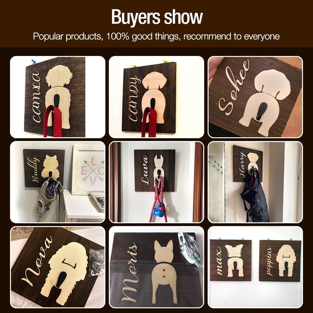Personalized "Dog Butt" Leash Holder - 12: FancyPetTags.com