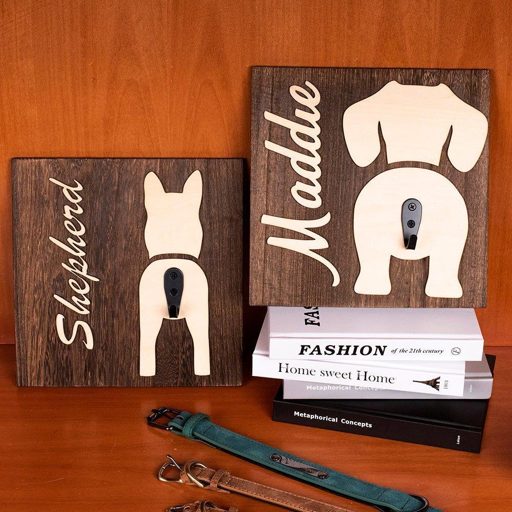 Personalized "Dog Butt" Leash Holder - 13: FancyPetTags.com