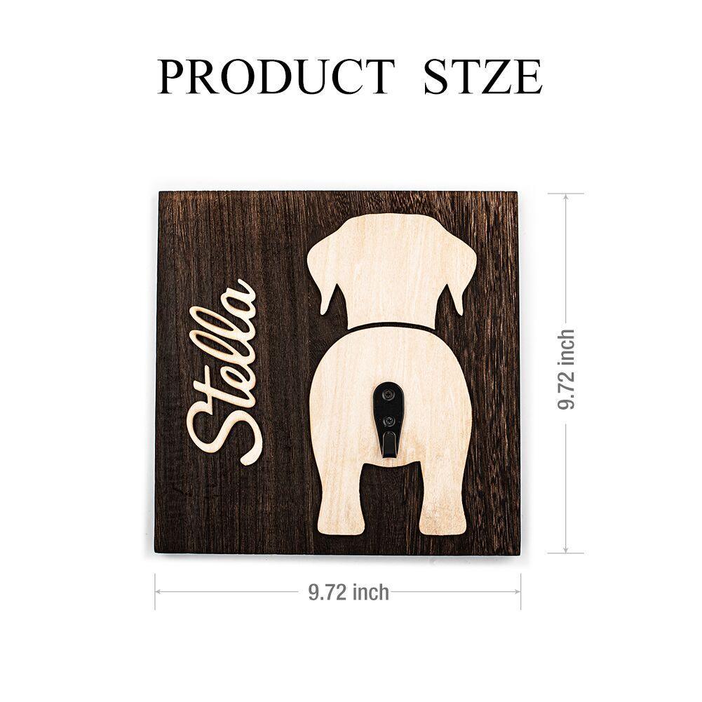 Personalized "Dog Butt" Leash Holder - 16: FancyPetTags.com