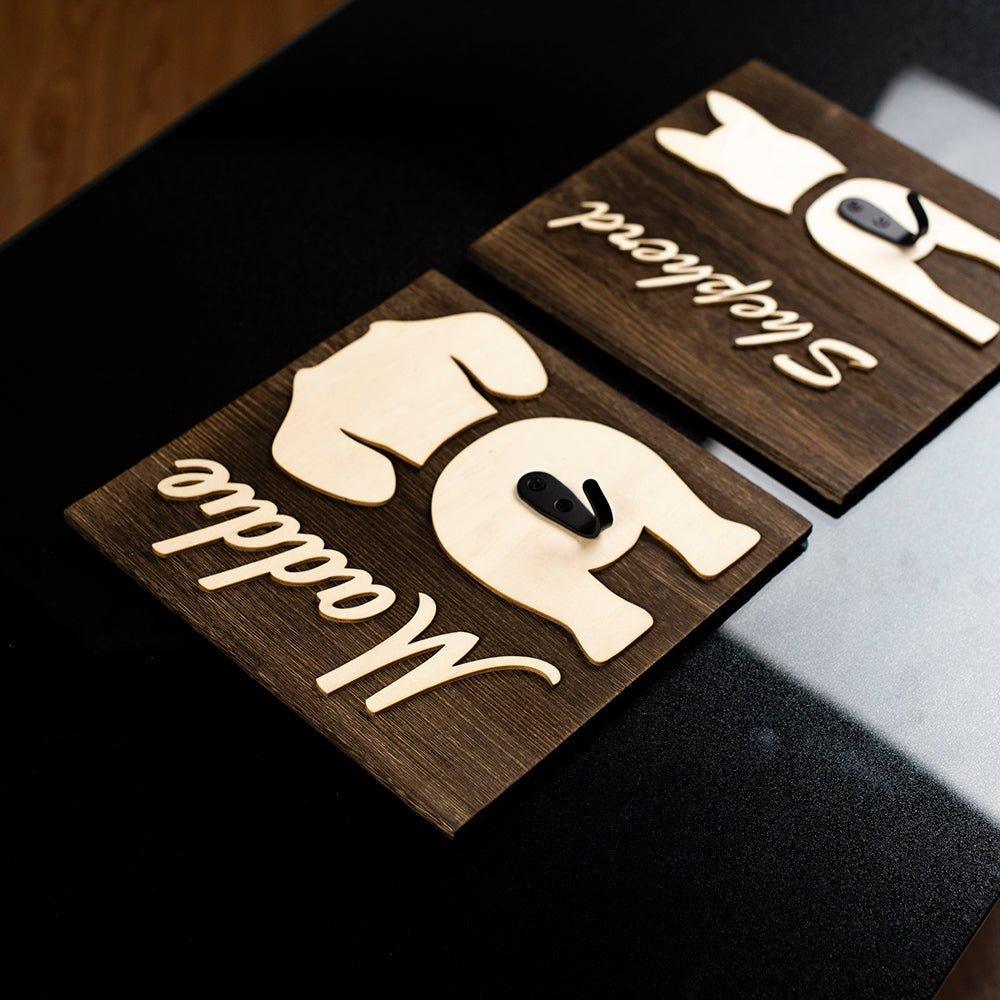 Personalized "Dog Butt" Leash Holder - 5: FancyPetTags.com