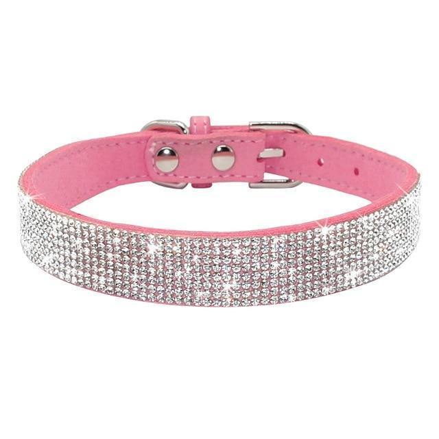 Bling Bling Leather Collar Haoyeer