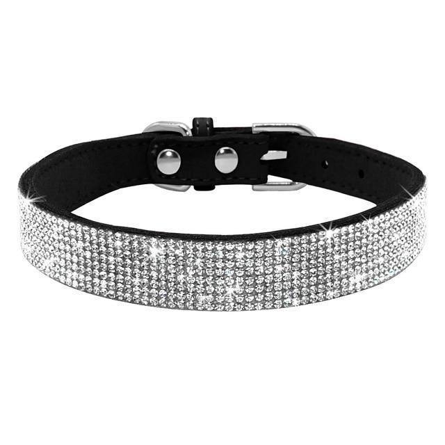 Bling Bling Leather Collar Haoyeer