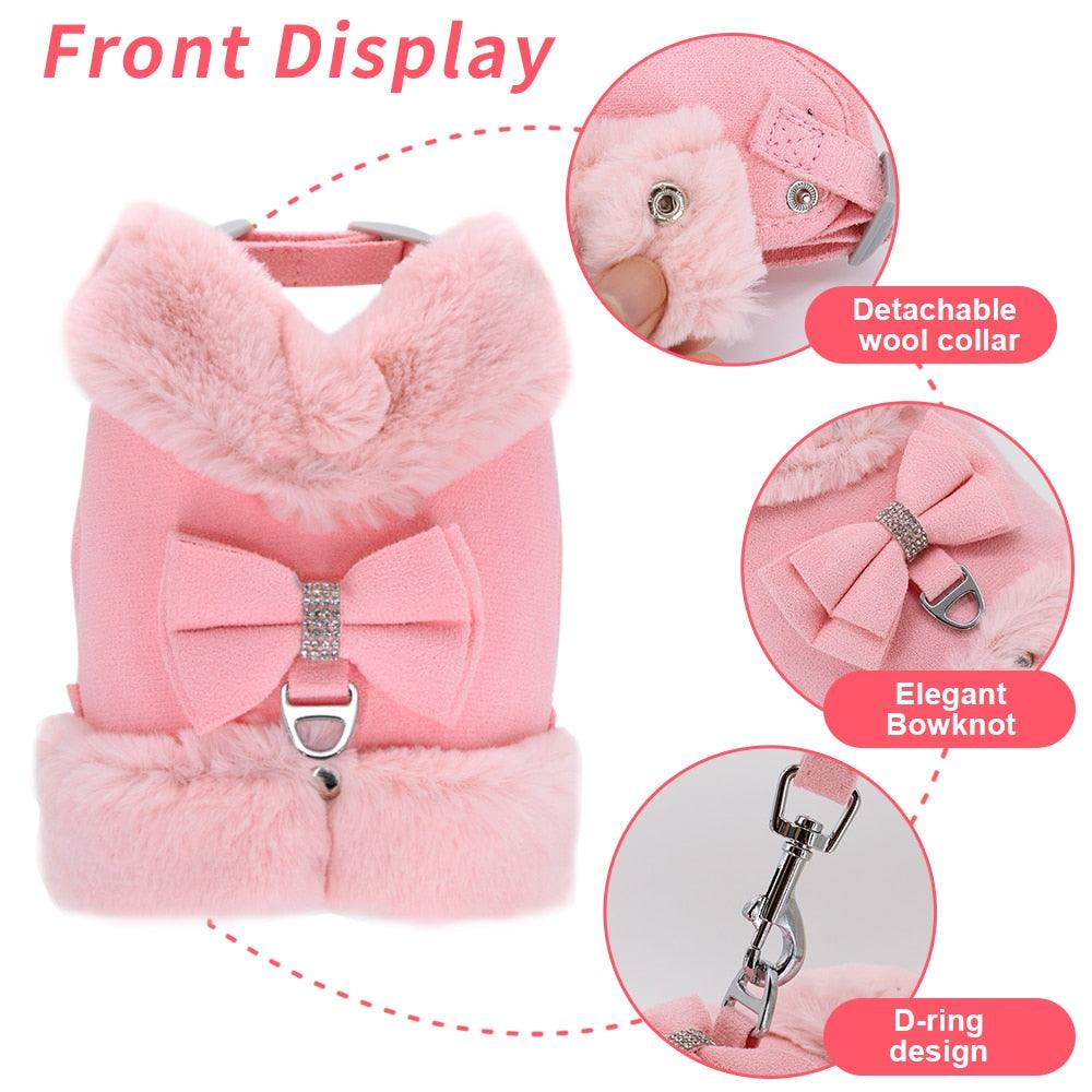 Chic Style Bling Bling Harness Leash Set - FancyPetTags.com
