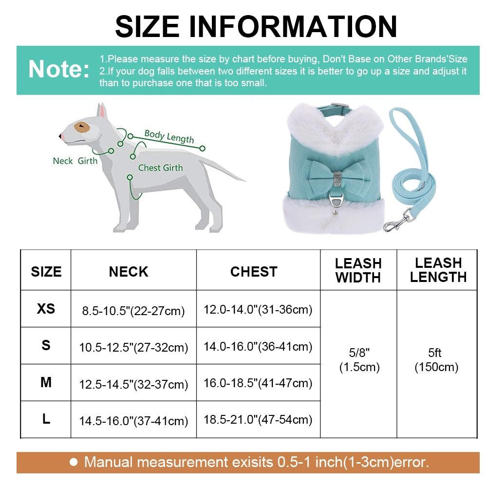 Chic Style Bling Bling Harness Leash Set - FancyPetTags.com