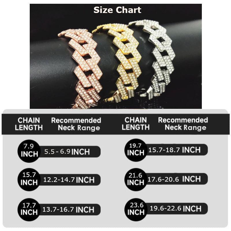 Bling Bling Hip-Hop Classic Cuban Link Decorative Collar - FancyPetTags.com