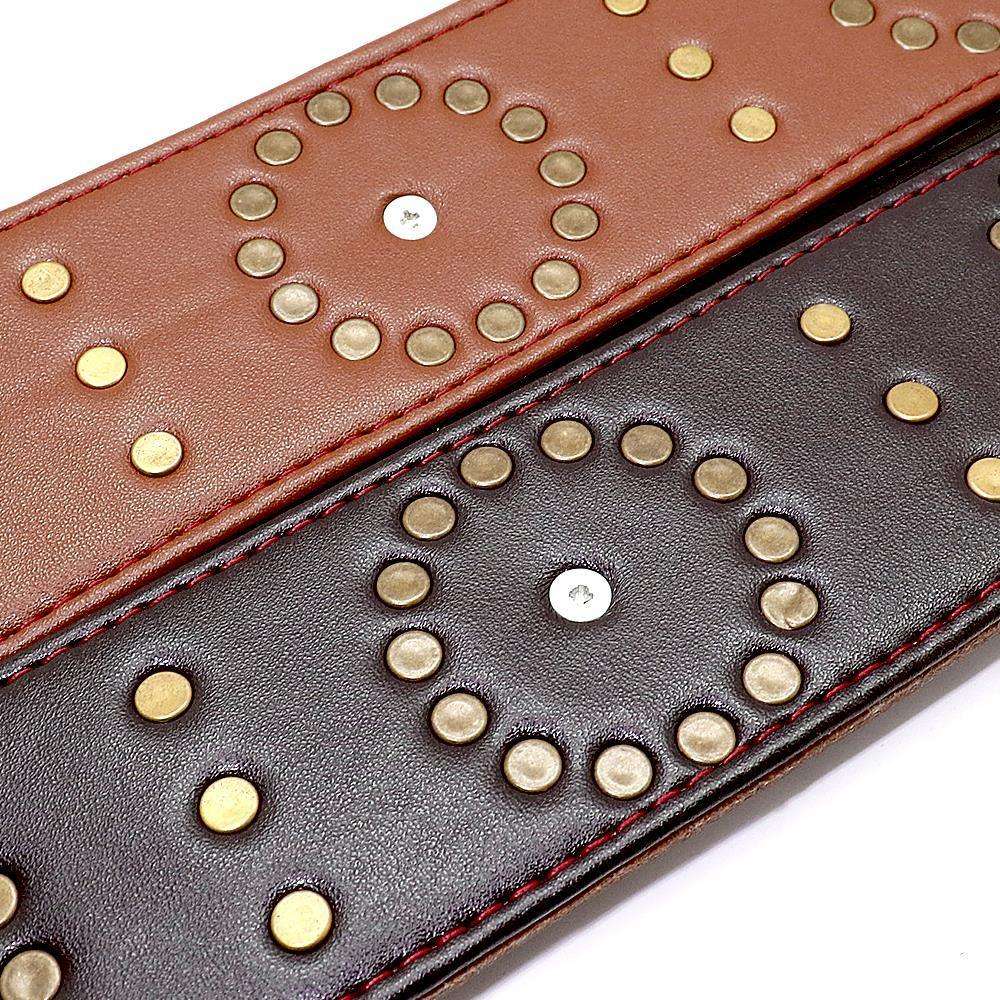Spiked Majesty Leather Collar - PetTagCollars.com