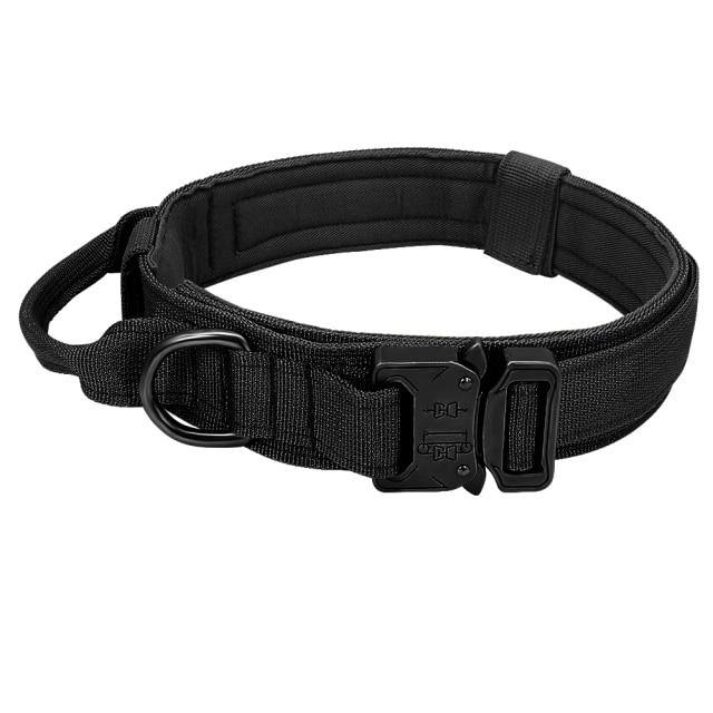 Tactical Dog Collar With Side Handle - www.FancyPetTags.com